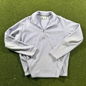 Vintage USA Made Patagonia Capeline 1/4 Zip Baby Blue Pullover Fleece